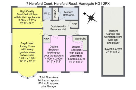 801 SQ.FT. plus Garage
