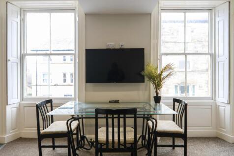 Dining area with TV
