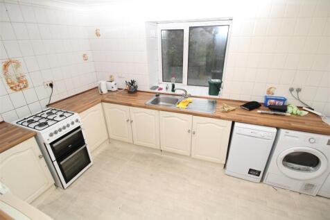 Bright kitchen with ample counter space...