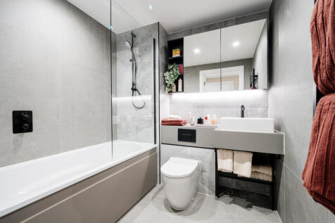 Sleek bathroom