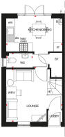 Ground floor plan of our two bedroom Kenley home