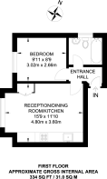 Floorplan area for info only, not for £/sq. ft valuation