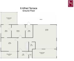 Floorplan letterhead - 6 Alfred Terrace - Ground F