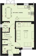 Ground floor plan of our 4 bed Kingsley home