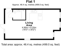 FLAT 1 FLOOR PLAN 2D