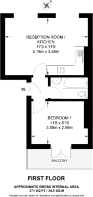 Floorplan area for info only, not for £/sq. ft valuation