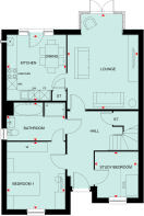 Ground floor plan of the bracebridge