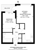 Floorplan area for info only, not for £/sq. ft valuation