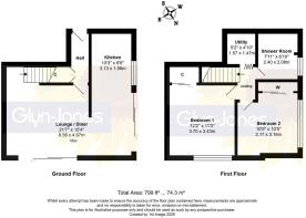 Floorplan - Flat 14 Elgar Court, Millfield Close, 
