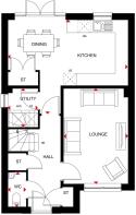 Ground floor plan of our 4 bed Kennisham