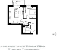 The Empire, Apartment 906 Floorplan