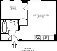 Floorplan area for info only, not for £/sq. ft valuation