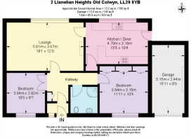 Floor Plan - 2 Llanelian Heights Old Colwyn LL29 8