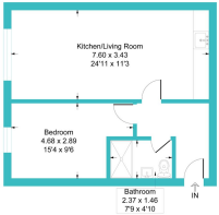 1 bed design