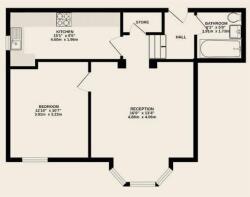 Flat 2 Floorplan - 1 bed - Grantley Court.JPG