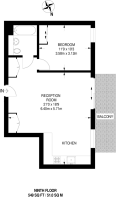 Floorplan area for info only, not for £/sq. ft valuation