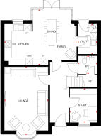 Ground floor of the 4 bed Holden with Hexagon Bay