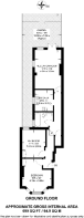 Floorplan area for info only, not for £/sq. ft valuation