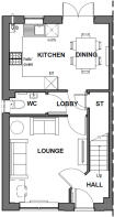 Standard Ellerton Ground Floorplan