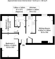 Flat 4 103 Oxford Road Floorplan