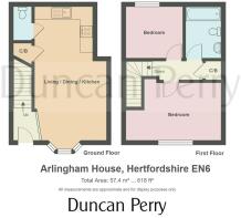 3 Arlingham House Hertfordshire EN6 - floor plan.j