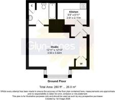 Floorplan - Flat 1, 34, Highfield Road, Bognor Reg