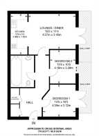 Floorplan area for info only, not for £/sq. ft valuation