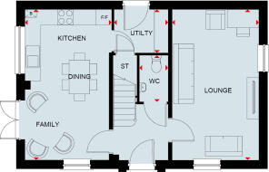 Foxglove GF floor plan