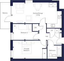Apartment A22, The Franklin Building