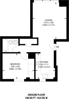 Floorplan area for info only, not for £/sq. ft valuation