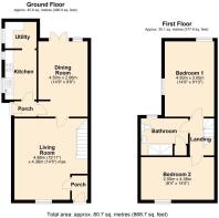 2 Garth Cottages, Minffordd - all floors.JPG