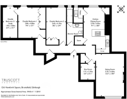 Floorplan of 12 (Flat 6) Viewforth Square