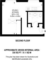 Floorplan area for info only, not for £/sq. ft valuation