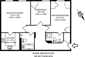 Floorplan area for info only, not for £/sq. ft valuation
