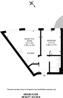 Floorplan area for info only, not for £/sq. ft valuation