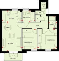Coleford Apartment floorplan at Kingfisher Park  Plot 156 159 162