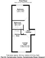 Floor plan Flat 22, Carisbrooke Centre, Carisbrook