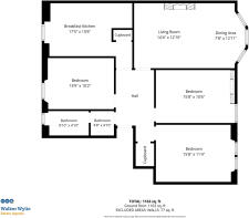 Floorplan - Walker Wylie - Flat 3.1, 63 Barrington