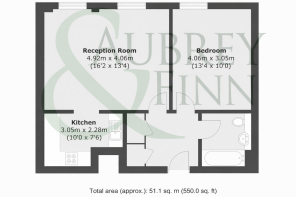 Flat layout with Aubrey & Finn watermark