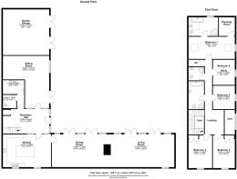 Willow Barn, Westonbury, Pembridge - all floors.JP