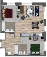 2 Bedroom Example