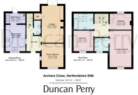 1 Archers Close, Hertfordshire EN6 - floor plan.jp