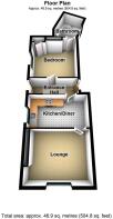 FloorPlan - Flat 1, 13 Railway Street, Beverley -