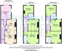 10 West Hill Road, Cowes - all floors.JPG