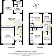 Floorplan - 42 Fontwell Close Rustington BN16 2LL.