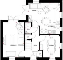 Ground floor of the 3 bed Alderney