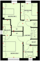 First floor plan of the mildenhall