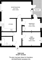 Floorplan area for info only, not for £/sq. ft valuation