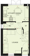 Ground floor plan of our Kenley home