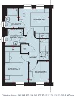 First floor plan of the Archford 3 bedroom home